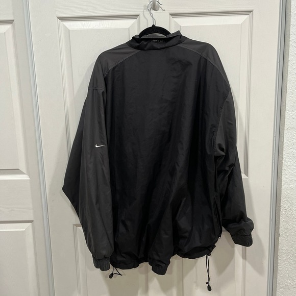 Nike Golf XL Black Pullover Clima Fit Windbreaker Jacket Mens - Picture 4 of 6
